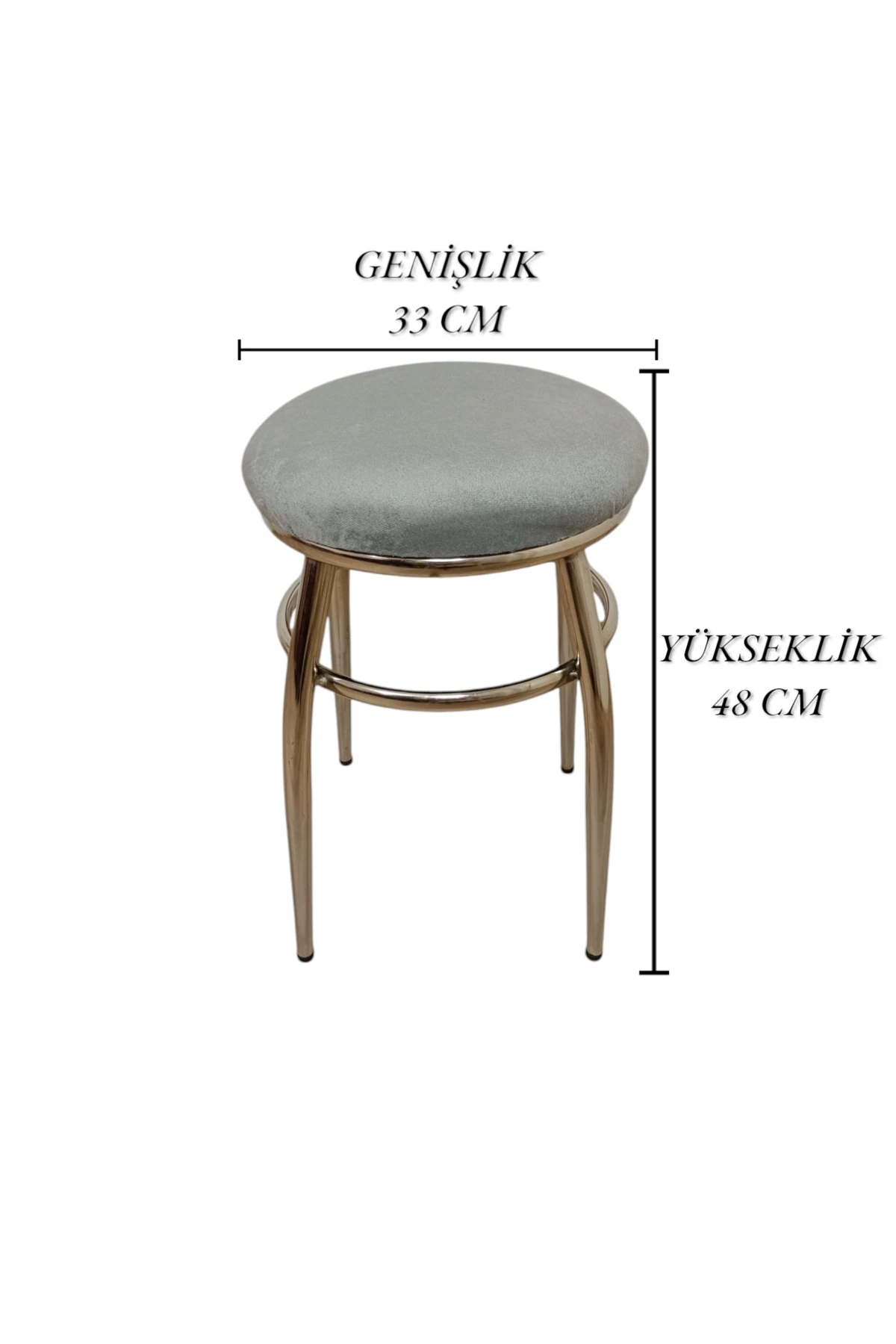 Tabure, Bar Taburesi, 4 Adet Tabure, Metal Ayaklı Tabure, Iç Içe Geçebilen Tabure, Dörtlü Tabure