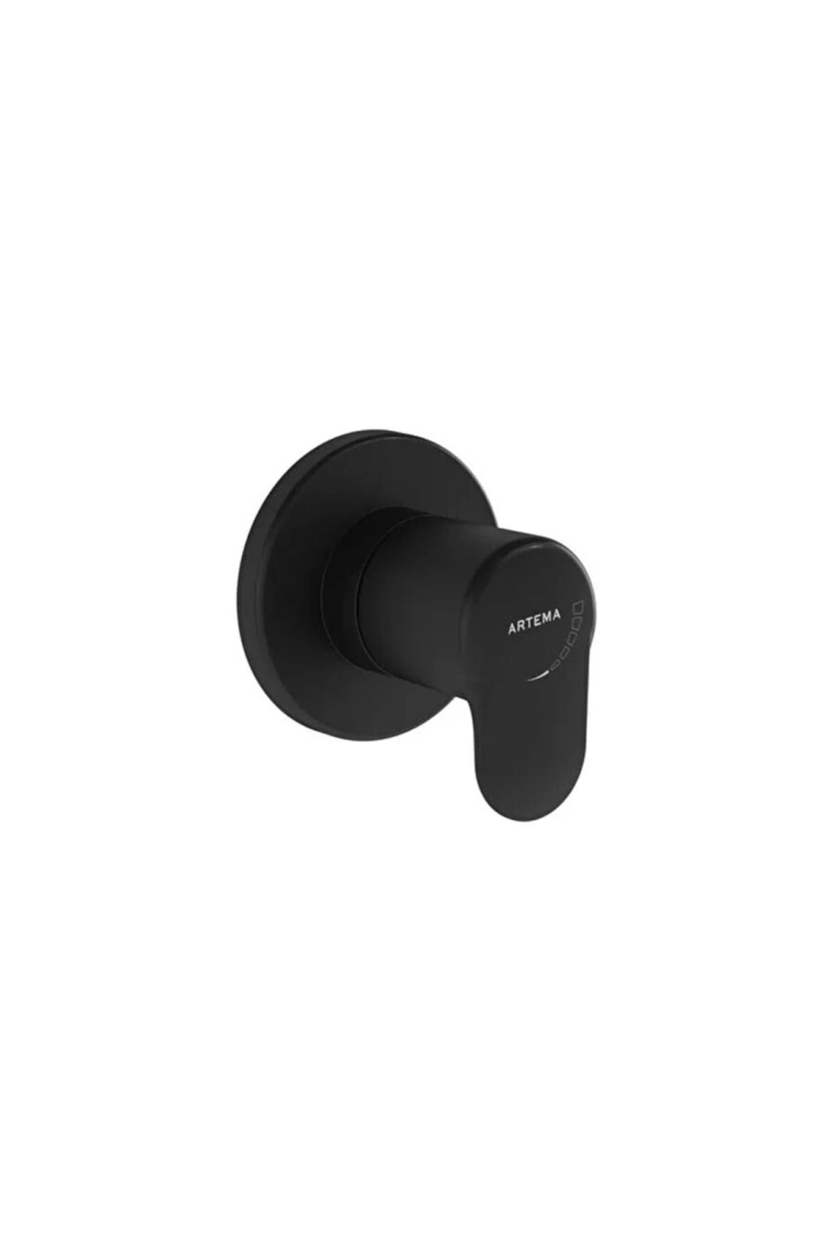 Stop Valf, Root Round, Ankastre (Sıva Üstü Grubu) Mat Siyah, A4273036