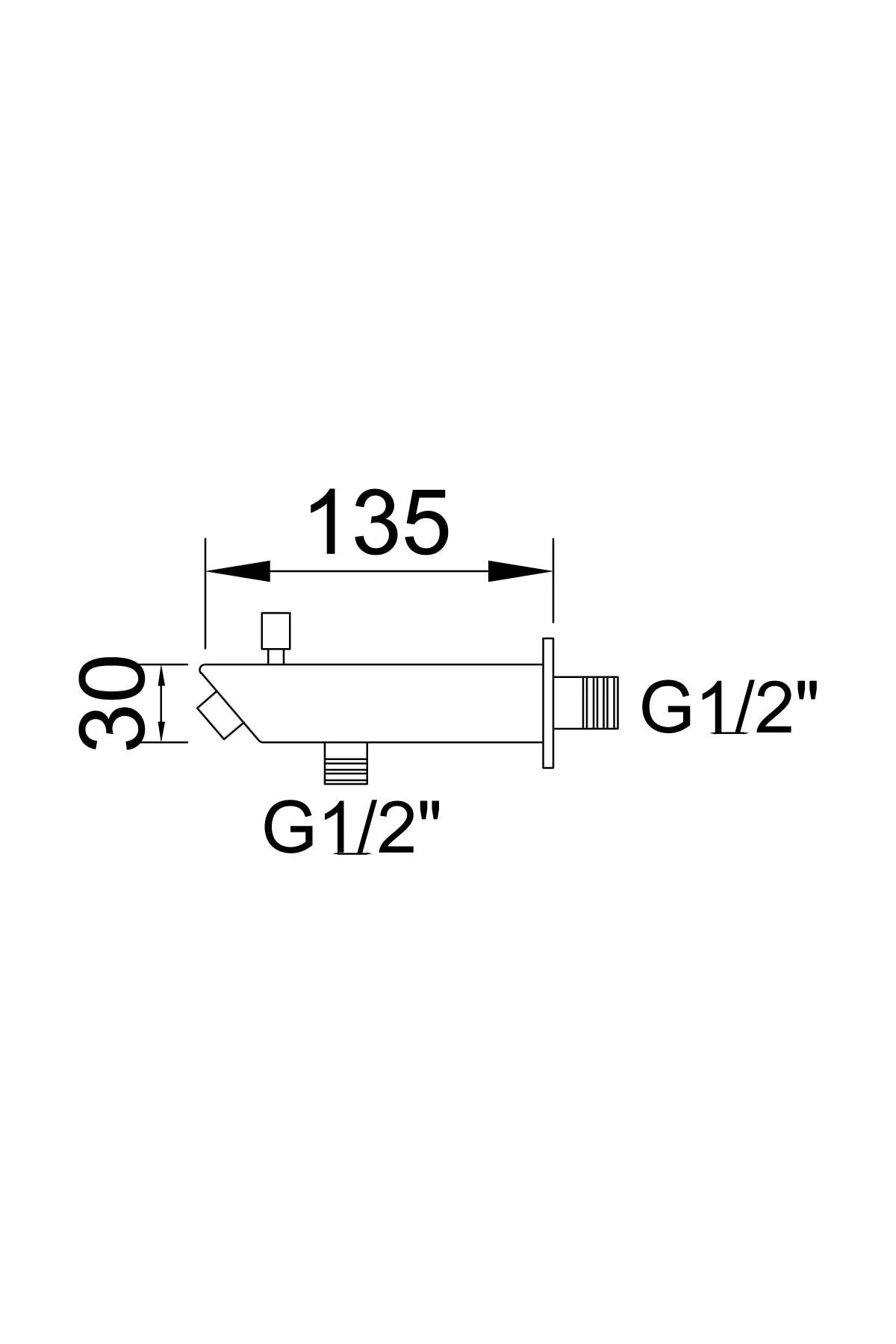 Ankastre Batarya Gaga Çıkış Ucu Kare Yönlendiricili Kgg104