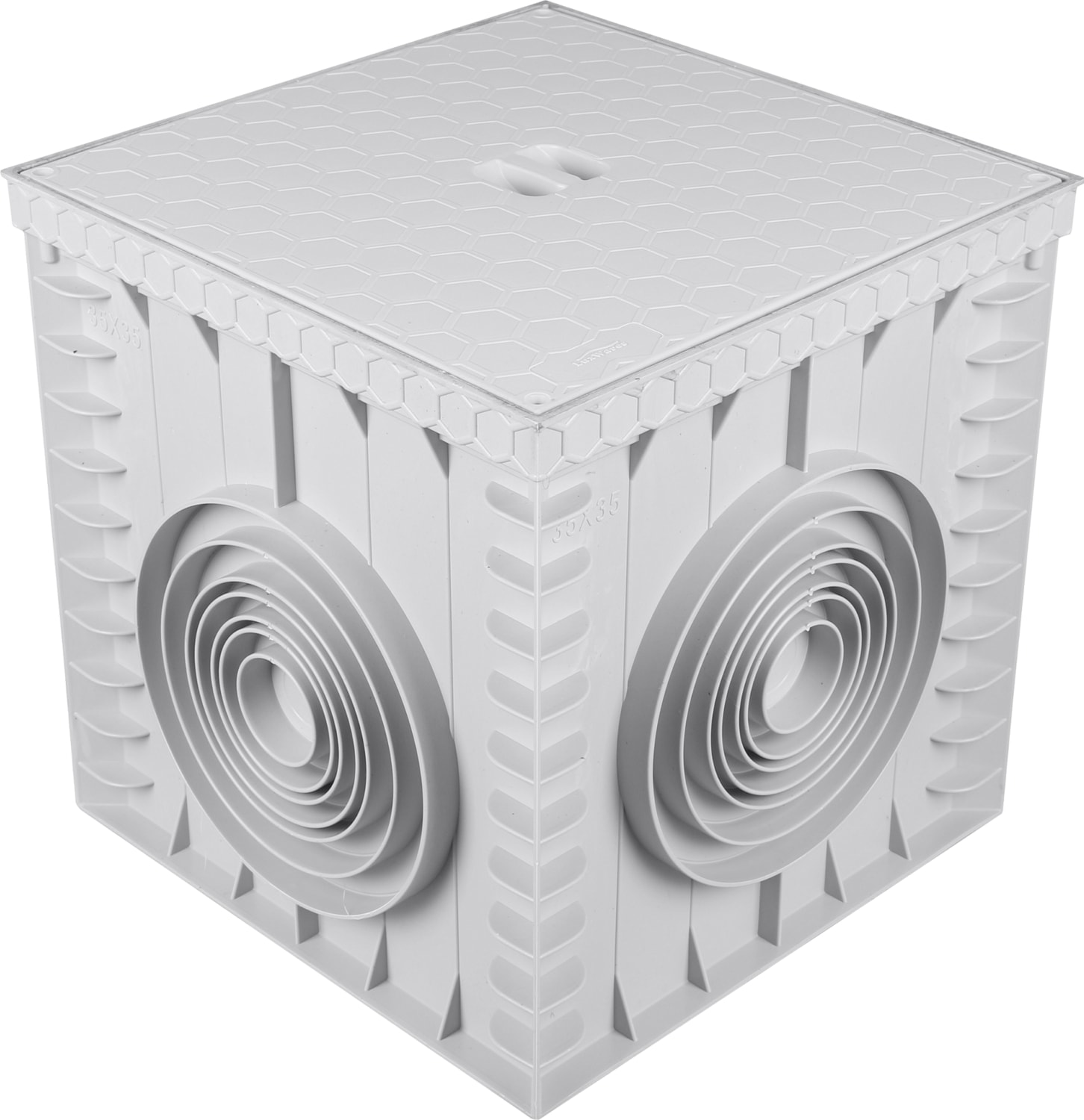 35X35 Rögar Kutusu + Düz Kapak