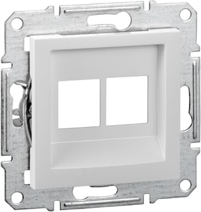 EPH4470521 Asfora Beyaz İkili Data Prizi Boş RJ45 Çerçevesiz