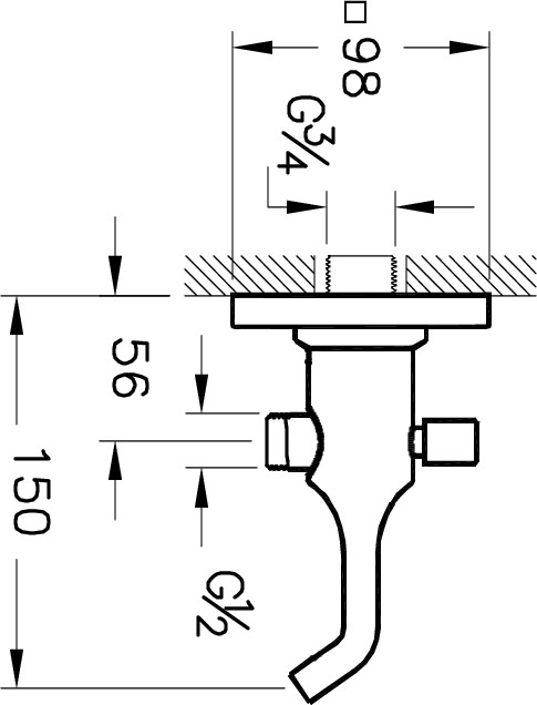 Suit U A4249023 Çıkış Ucu, El Duşu Çıkışlı, Altın