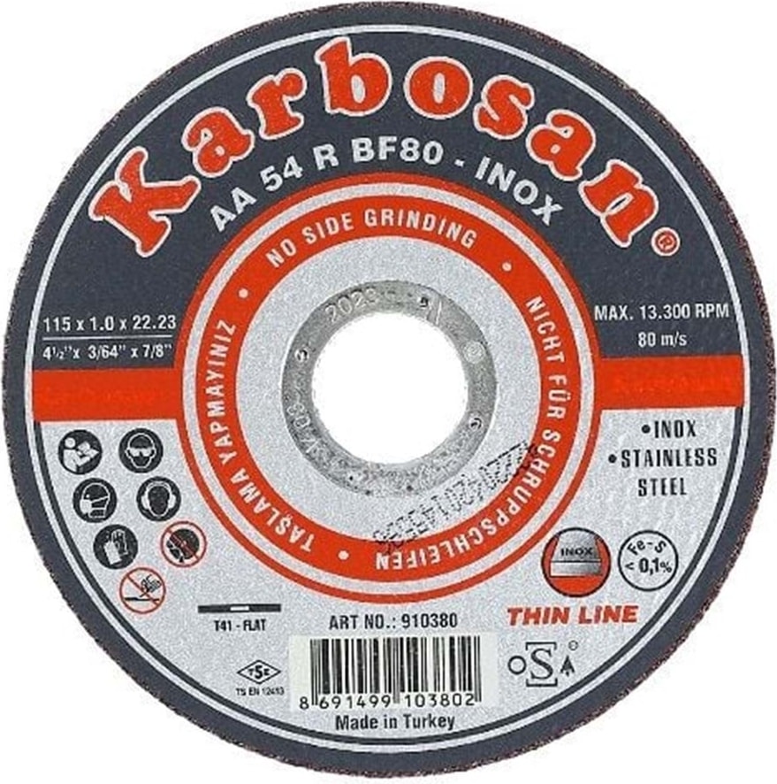 KARBOSAN 115'lik Inox Kesici (  ) 115 mm