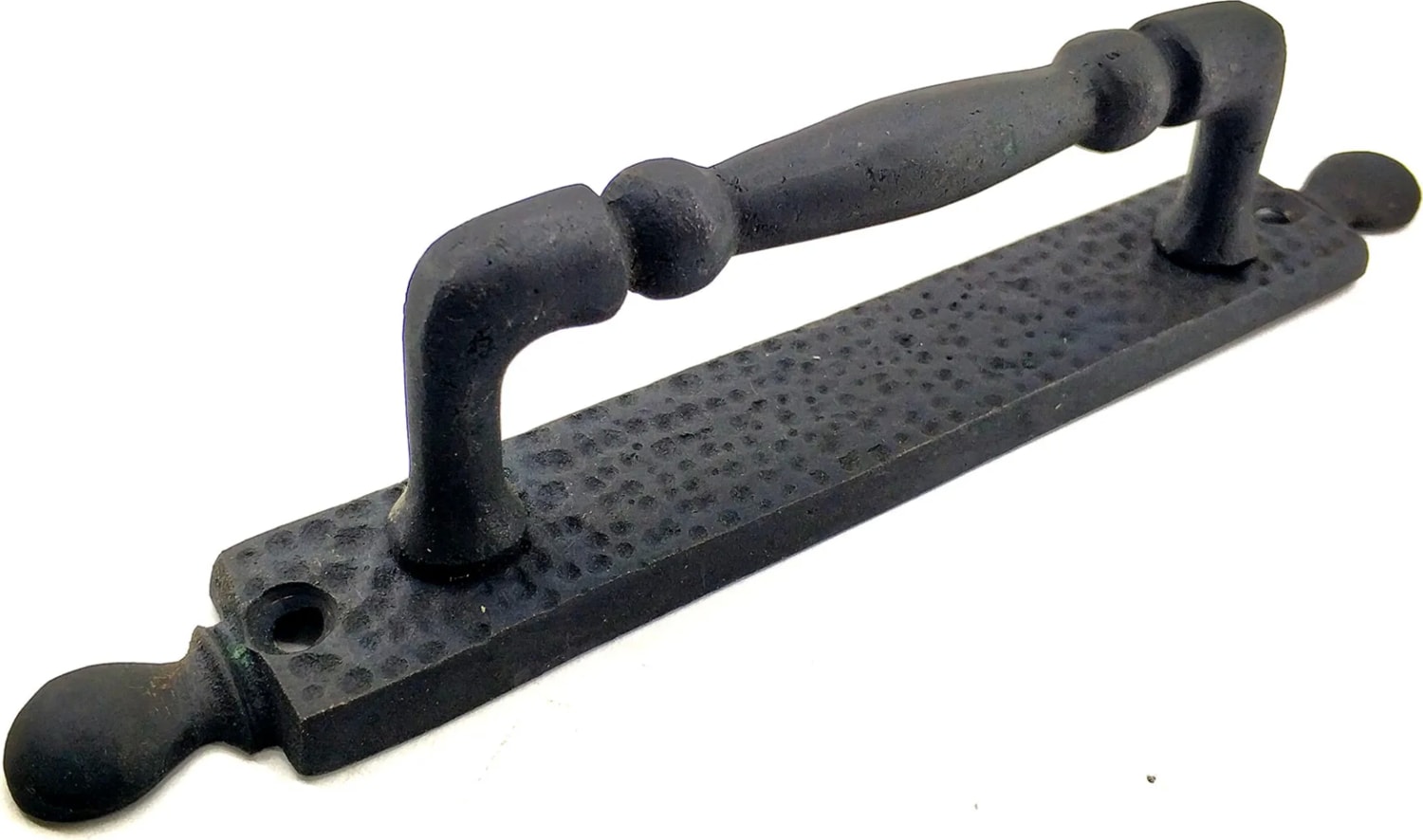 Antika Tarz Dekoratif Pirinç Misket Çekme Kapı Kolu - 223X33 Mm, Oksit