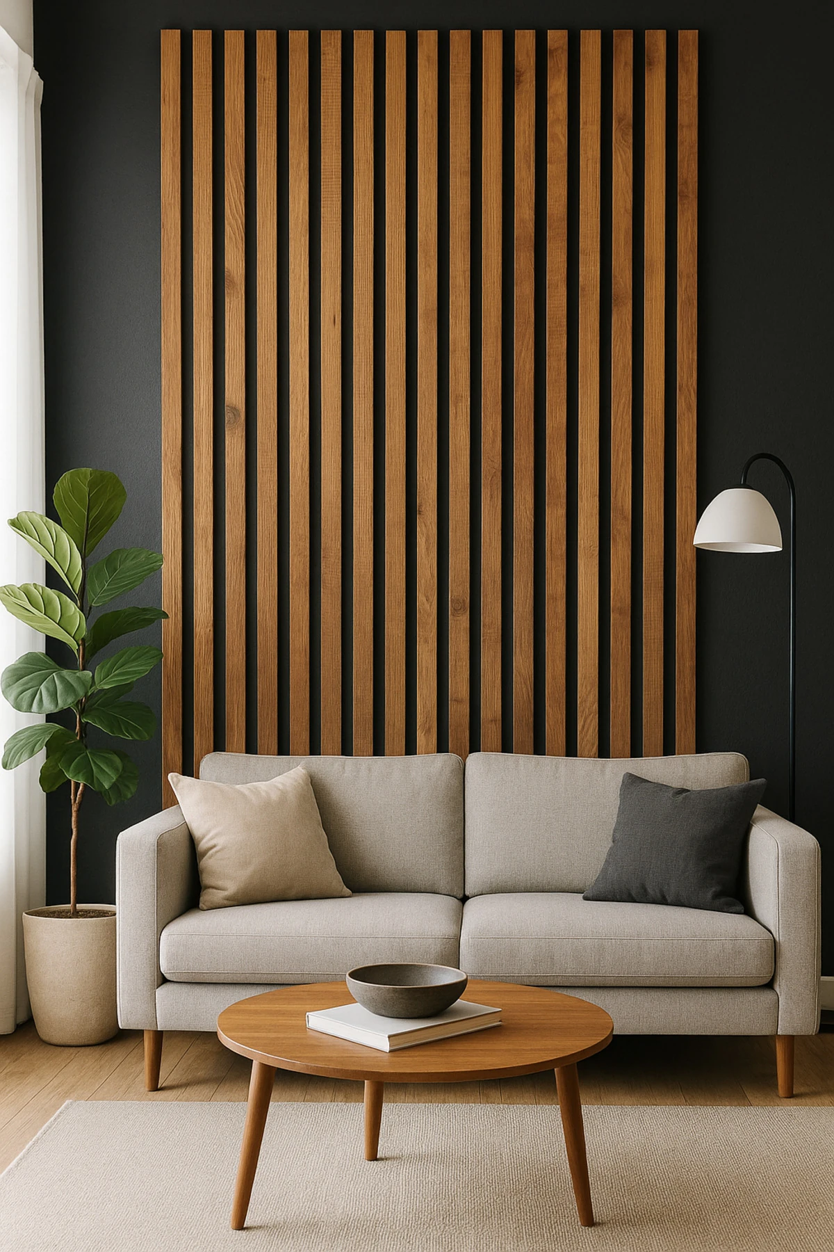 Atlantik Çam Kendinden Yapışkanlı Duvar Çıta 12 Adet 240 Cm Uzunluk 18 mm Kalınlık Dekoratif Panel