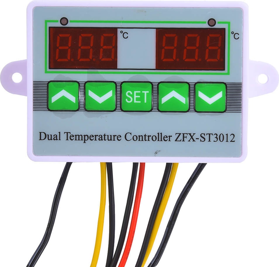 ST3012 Sıcaklık Kontrol Cihazı Akıllı Dijital Ekranlı Çift Kanallı Sıcaklık Kontrol ANAHTARIDC12V (Yurt Dışından)