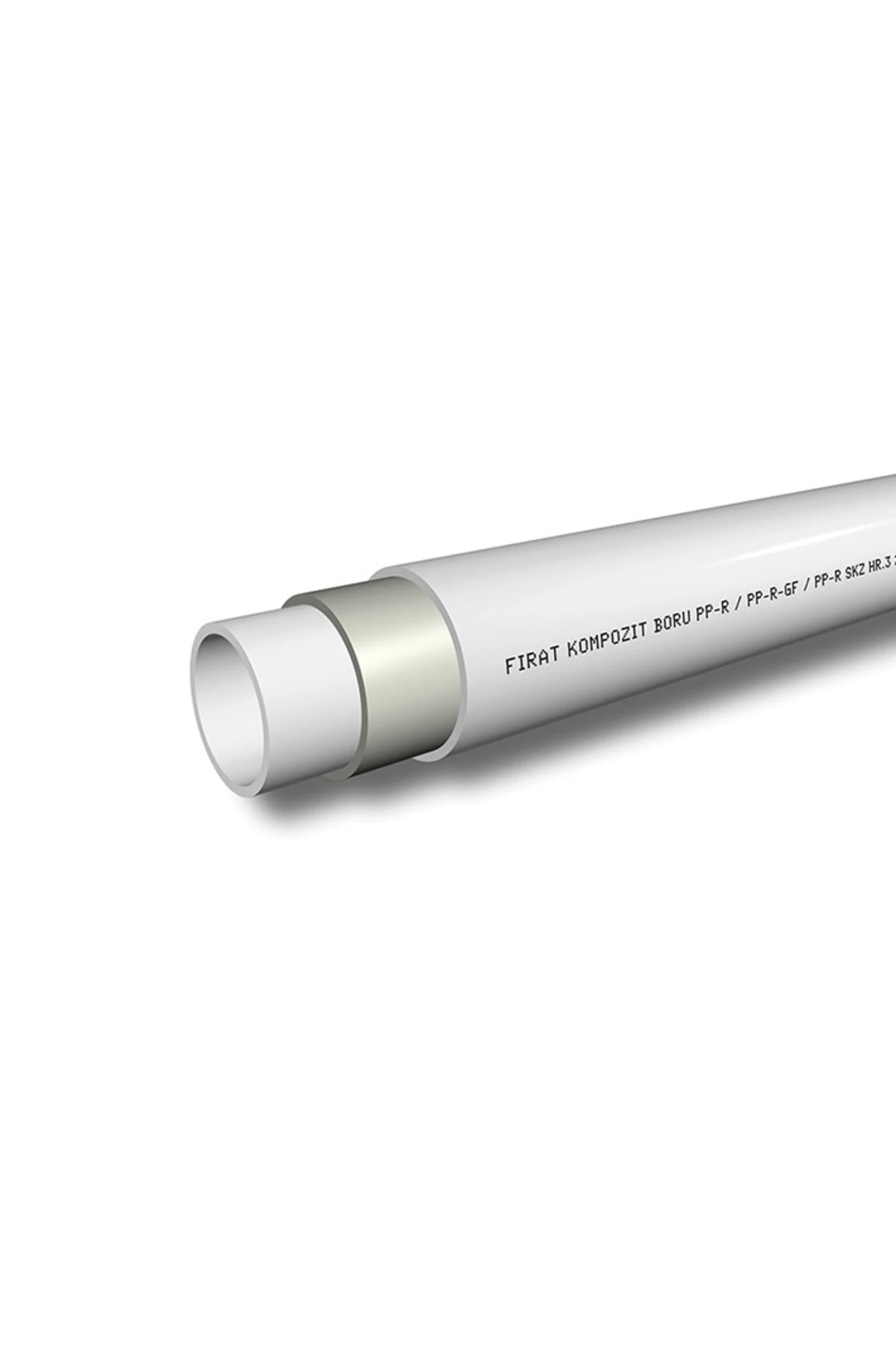 Pprc Boru Ekleme Parçaları 20 Mm Pp Pn25 Kompozit Boru (4 Metre)