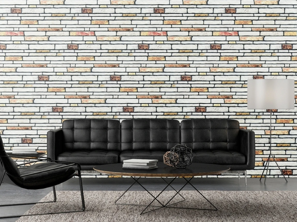 5 Adet (2,5m2) x Kesme Taş Desenli 3 Boyutlu Renkli Strafor Köpük Duvar Kaplama Paneli (KS-405)