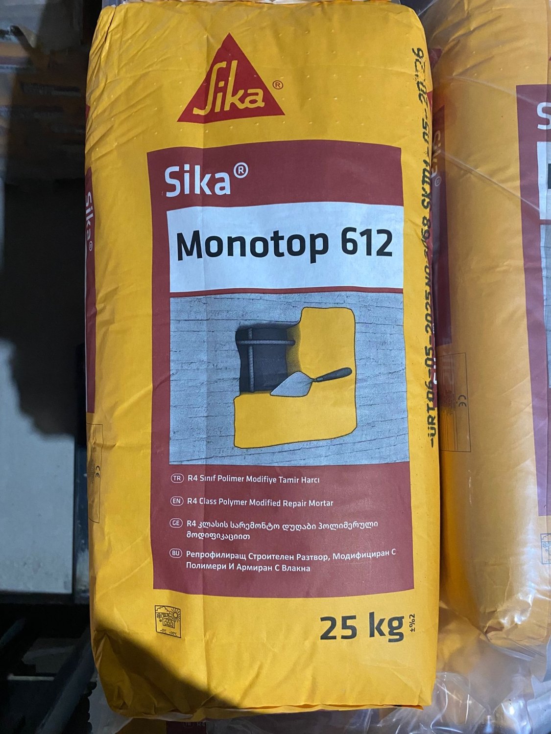 MONOTOP-612 R4 Sınıfı Polimer Modifiye Tamir Harcı 25KG