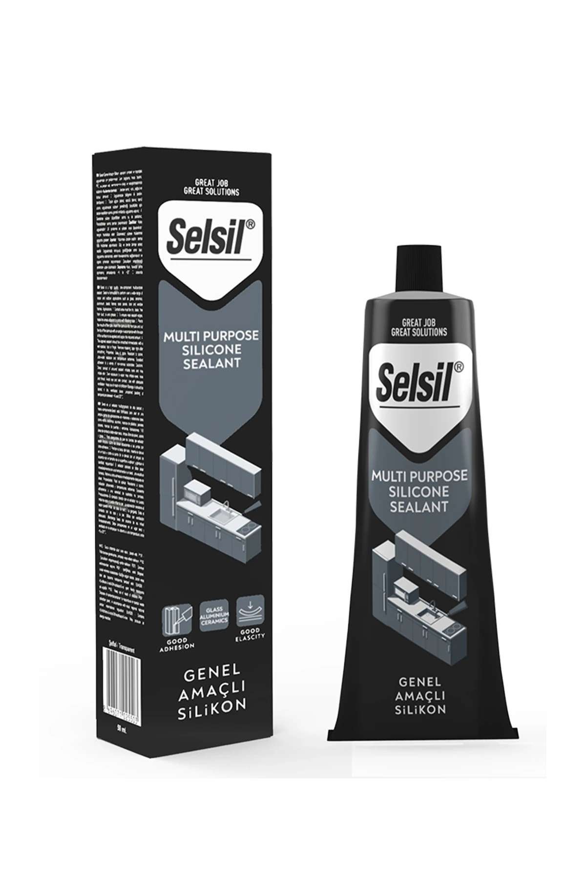 🛠️SELSİL-2550 ŞEFFAF GENEL AMAÇLI TÜP SİLİKON