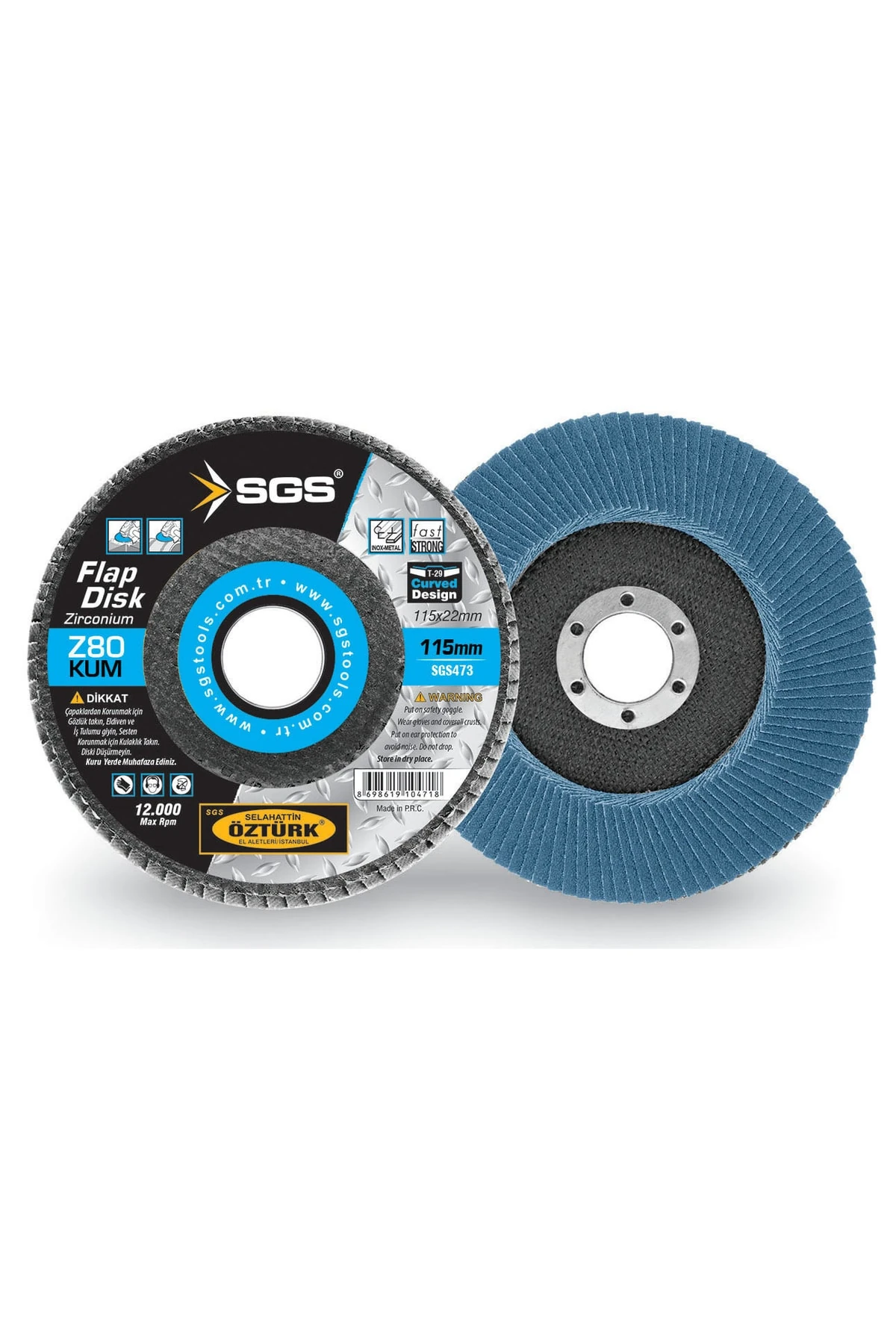Flap Disk Zımpara 115 Mm Z80 Kum