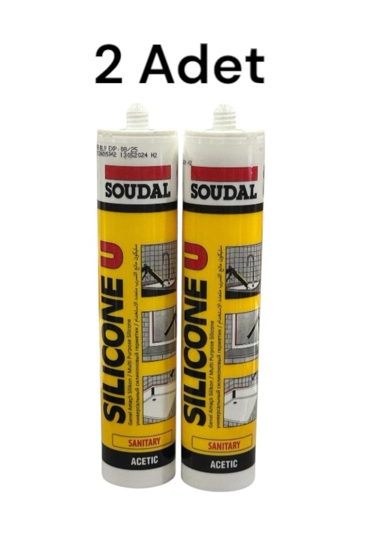 Silikon Şeffaf Genel Amaçlı 280ml 2 Adet