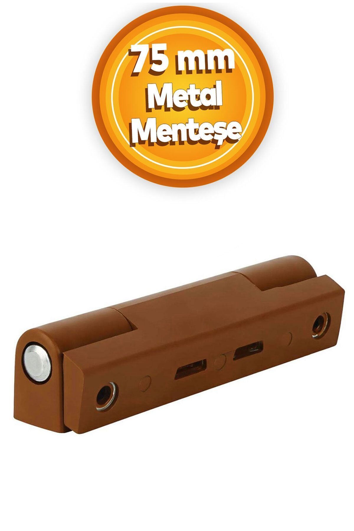 BADEM10 Pvc Pimapen Pencere Menteşesi Metal 75 Mm Açık Kahverengi - Mobilya Menteşeleri