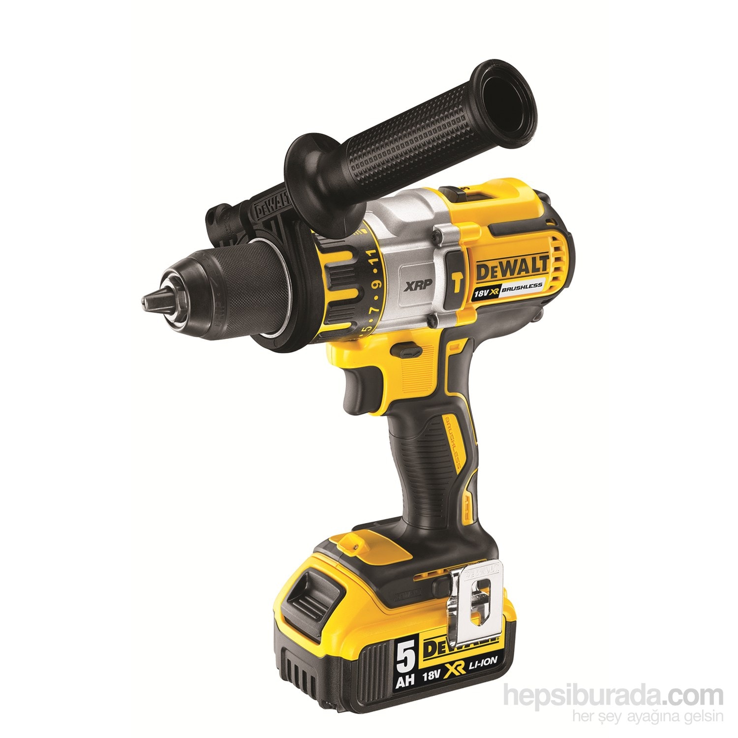 DEWALT DCD995P2 18Volt/5.0Ah Li-ion Çift Akülü Kömürsüz Profesyonel Darbeli Matkap