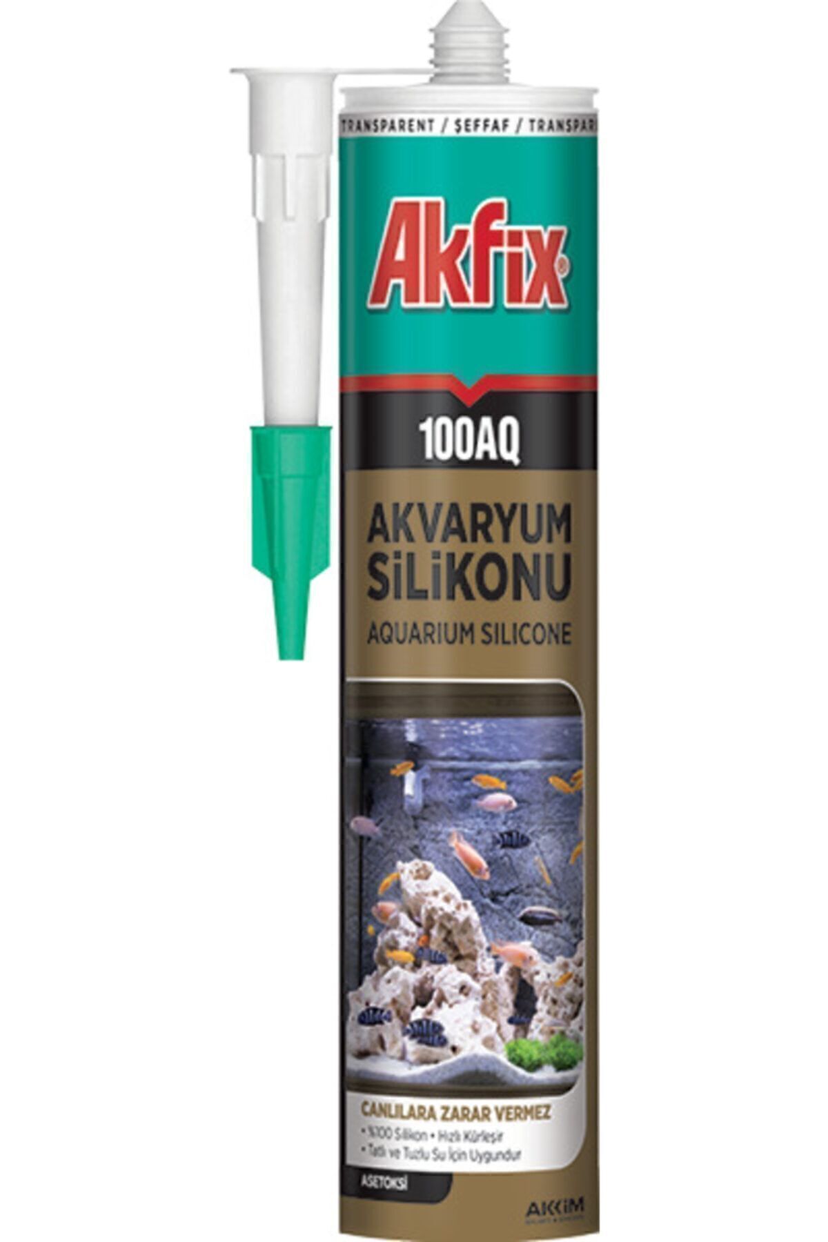 100aq Akvaryum Silikonu 280 ml (şeffaf)