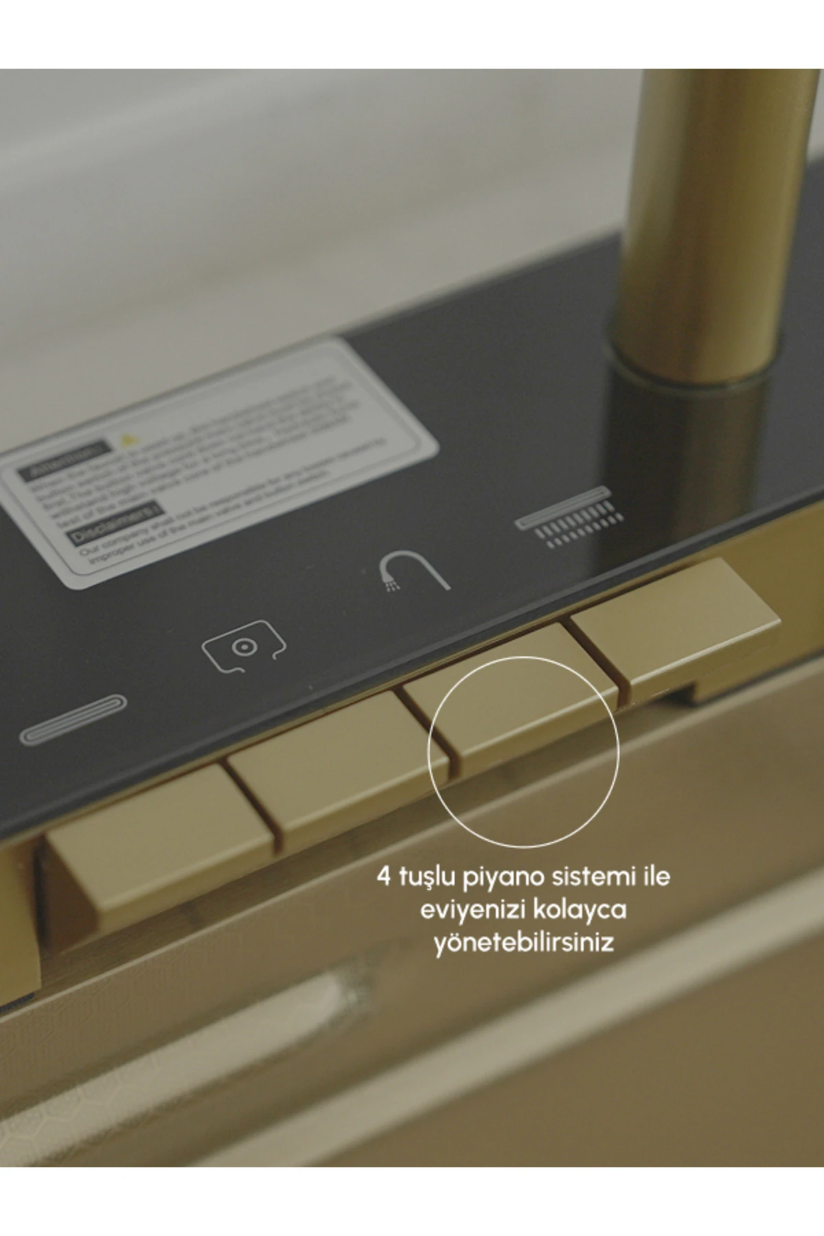 75*46cm Dijital Göstergeli Fonksiyonel Çelik Eviye Seti