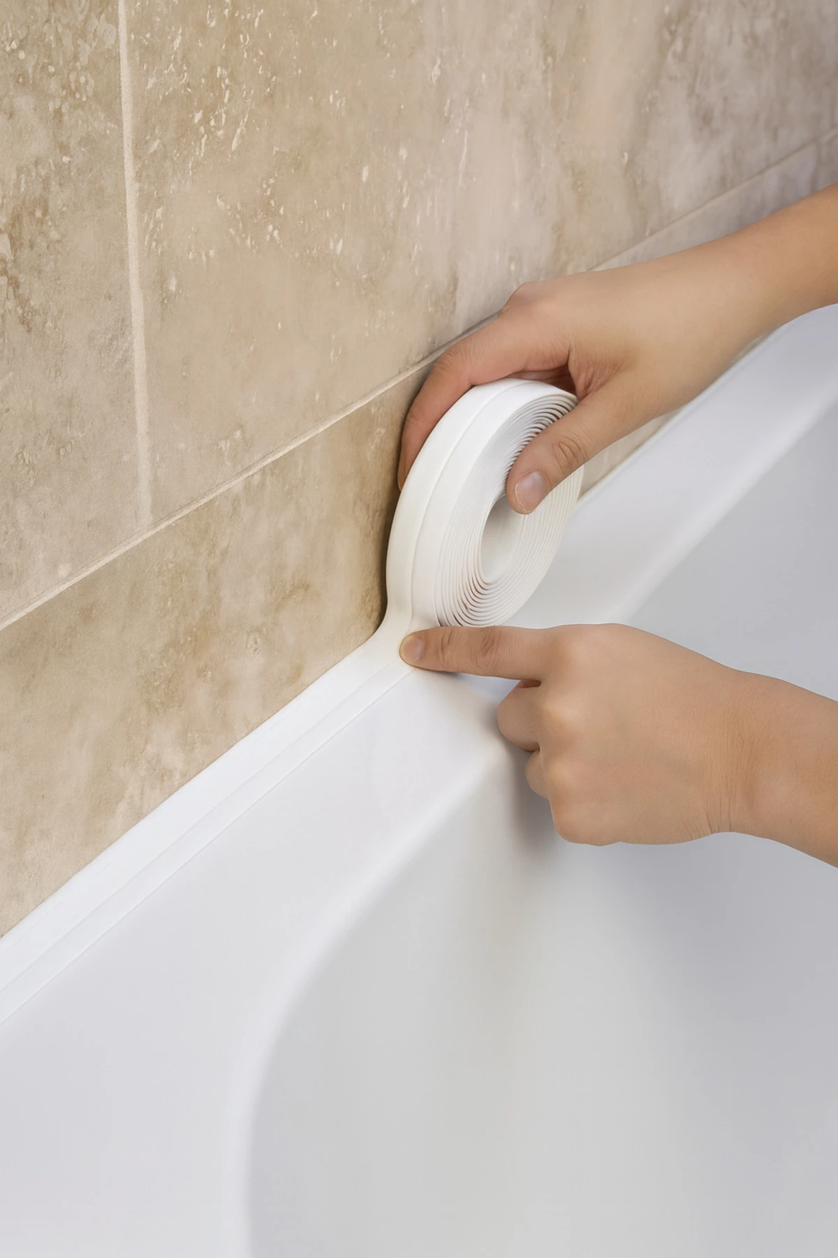 Su ve Yağ Geçirmez Kendinden Yapışkanlı Köşe Bant – Mutfak & Banyo Koruyucu Şerit