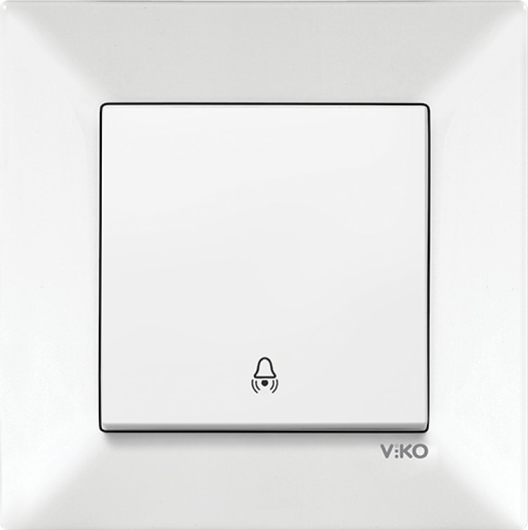 Karre Zil Anahtarı Modern Tasarım ve Kaliteli Malzeme ile Estetik Beyaz Renk