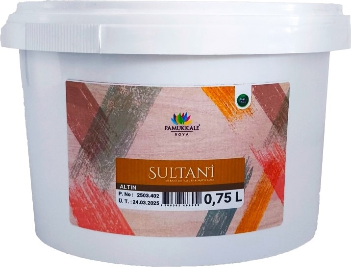 Sultani Su Bazlı Saf Akrilik Altın Varak 0,75 Lt