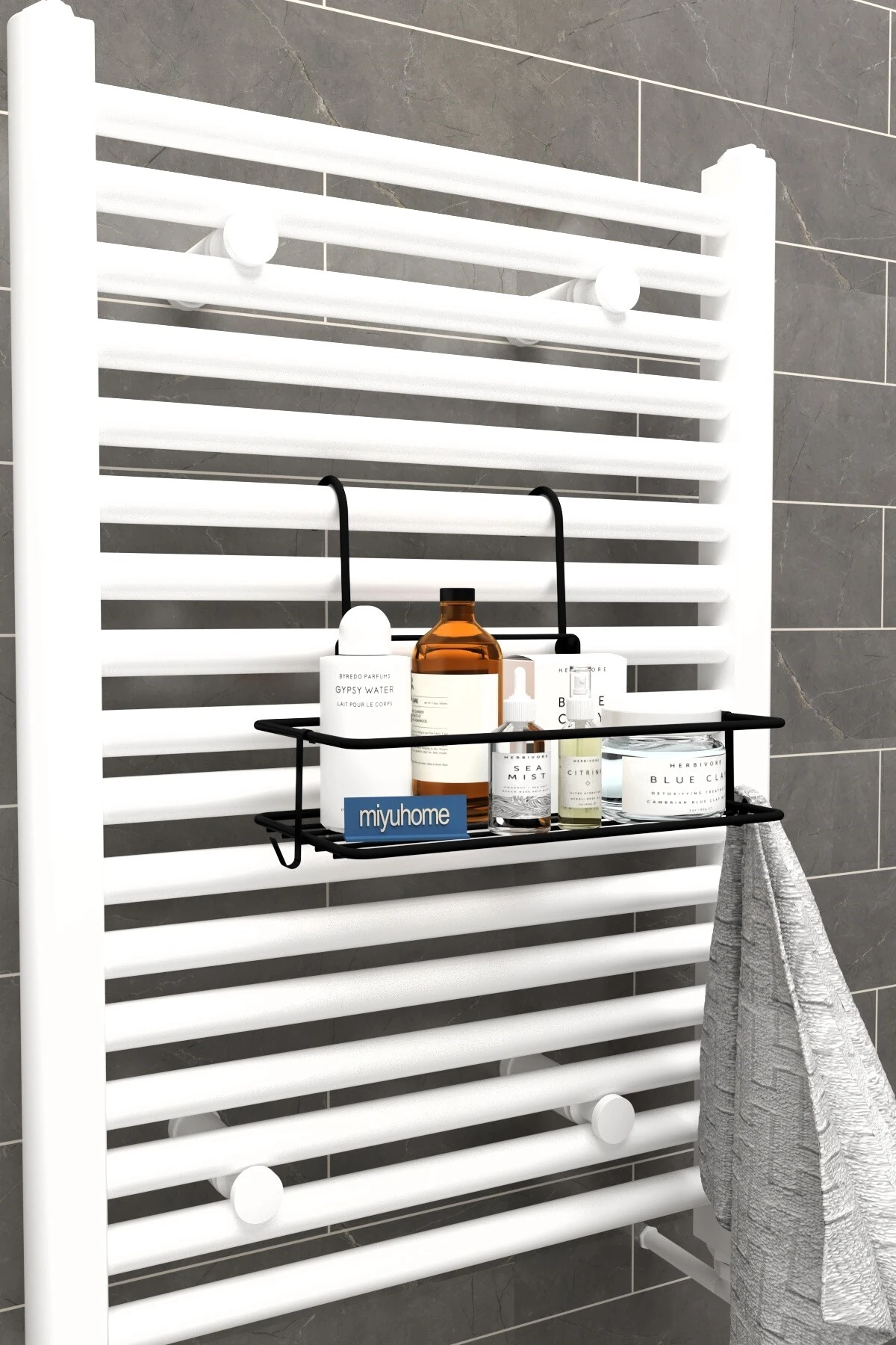 Asılabilir Selpak Sepeti Metal Selpak El Yüz Havlu Düzenleyici Kancalı Havlupan Düzenleyici