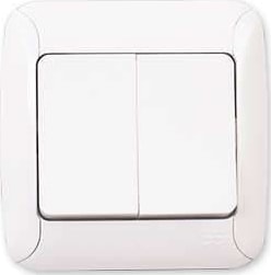 Günsan Fantasy Komütatör 2'li Anahtar Beyaz Renk