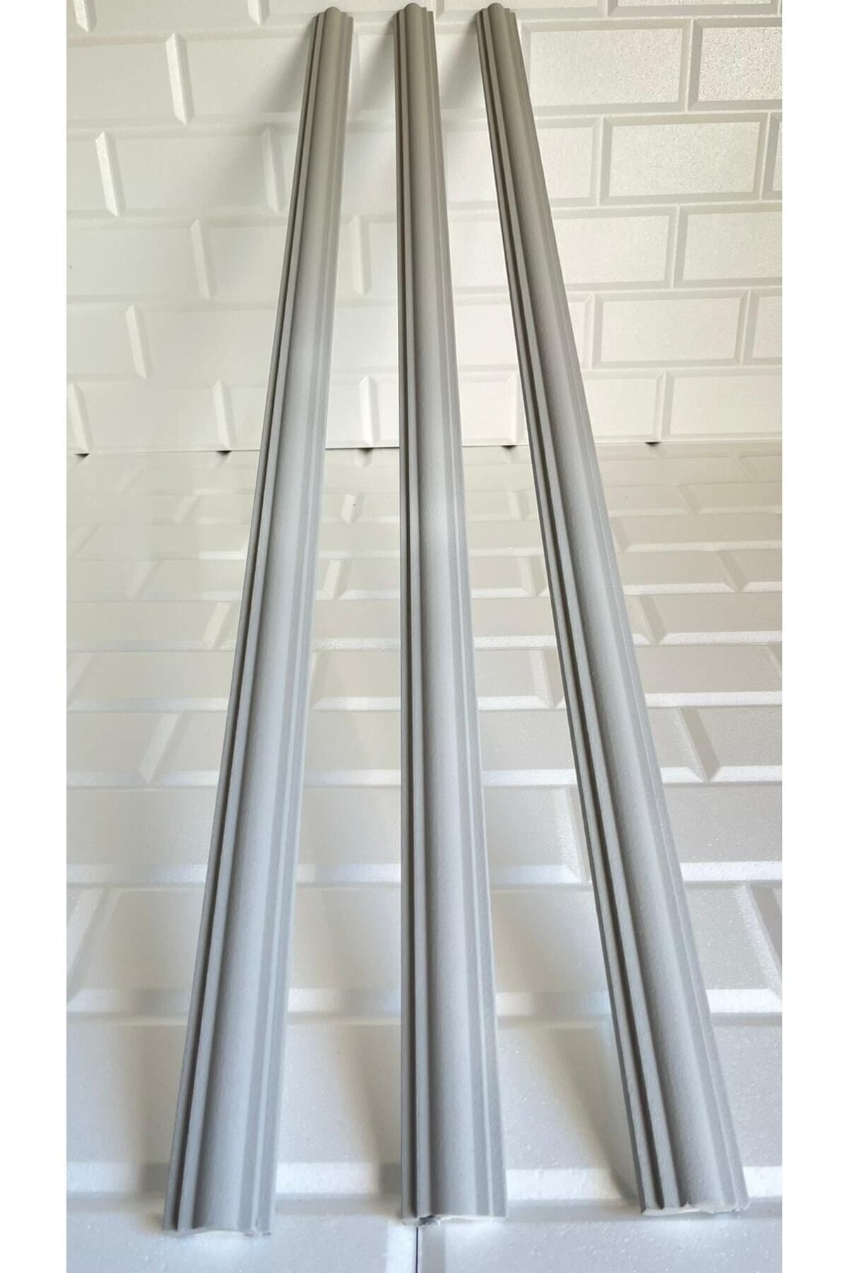 Açık Gri Mtb Avm 1 Adet Fiyatıdır Dekoratif Duvar Çıtası Kendinden Yapışkanlı Stropiyer 100 Cm