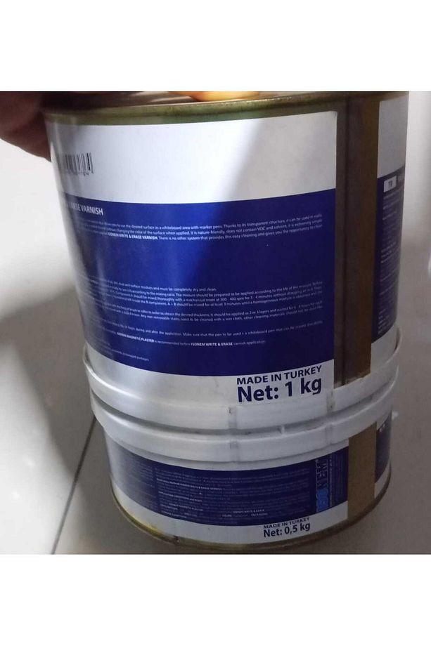 Wrıte & Erase Varnısh Yaz-sil Vernik 1,5 Kg Set ( A: 1 Kg B: 0,5 Kg ) Öz Bayar