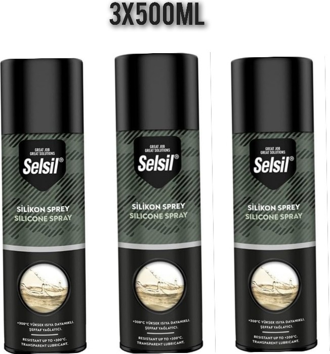 Silikon Sprey 3 x 500 ml