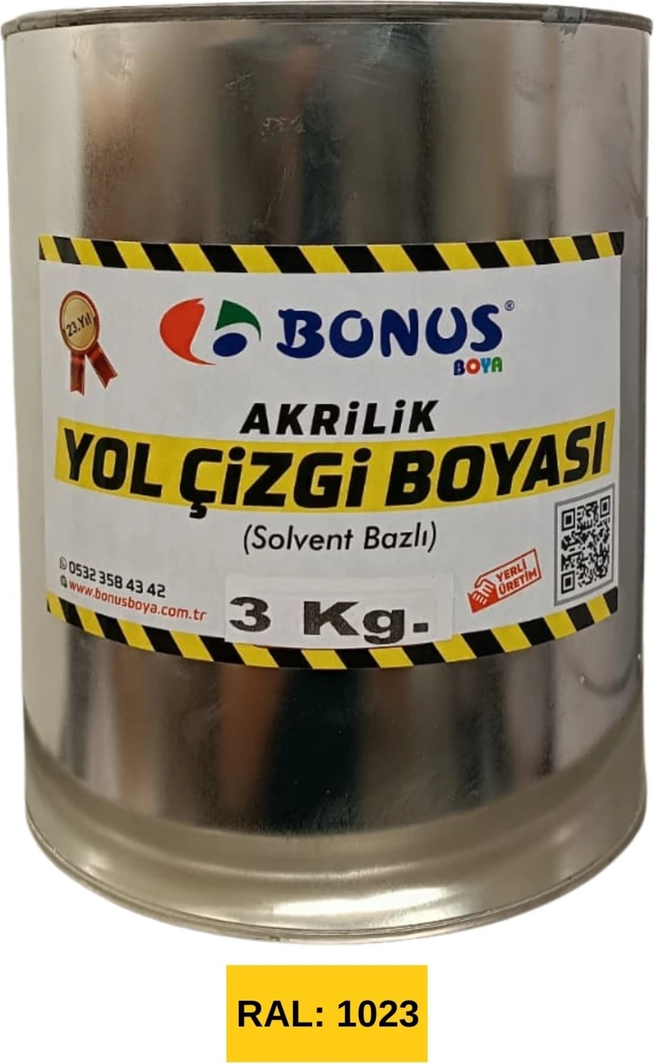 Sarı Yol Çizgi Boyası 3 kg