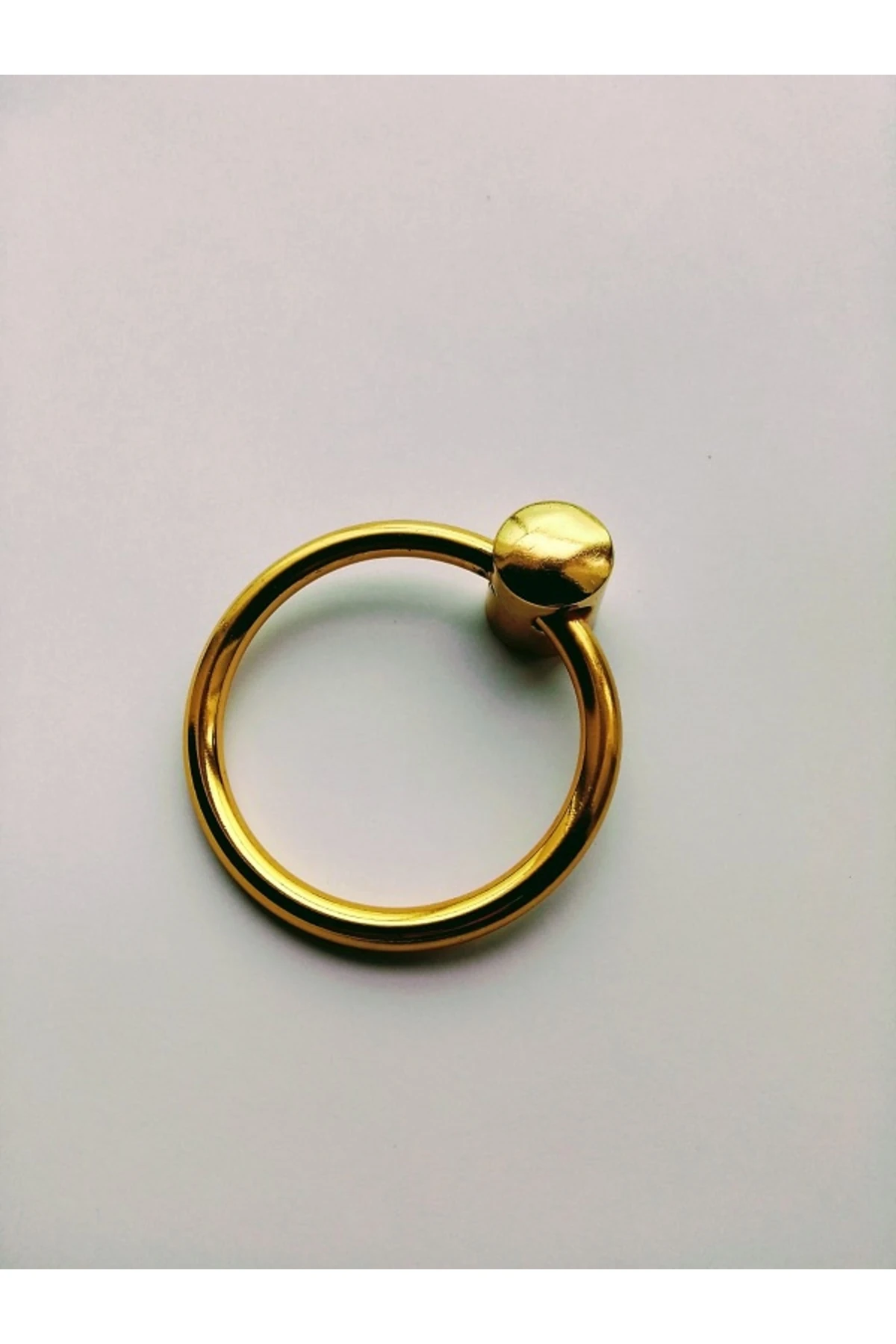 Halka Lüks Modern Kulp Altın Sarı Tek Delikli Çekmece Dolap Mobilya Vestiyer Tv Ünitesi Kulbu