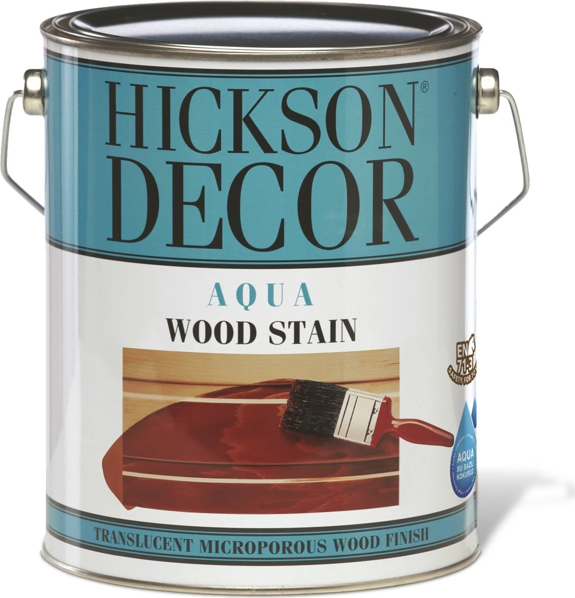Hickson Dekor Aqua Stain Western 2,5 Lt Ahşap Boyası Su Bazlı