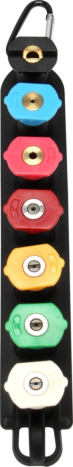 Basınçlı Yıkama Nozulu Uç Seti, Nozul Tutuculu, 7 Püskürtme Nozulu Ucu, 1/4 Inç Hızlı Bağlantı, 4000 Psı (Yurt Dışından)