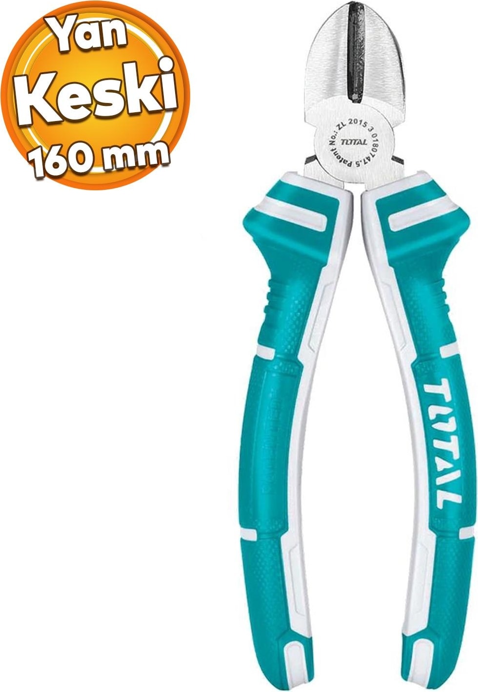 Kombine Yan Keski Plastik Saplı 160 mm Metal Inşaat Teli Kesim Kablo Kesme Kerpeten