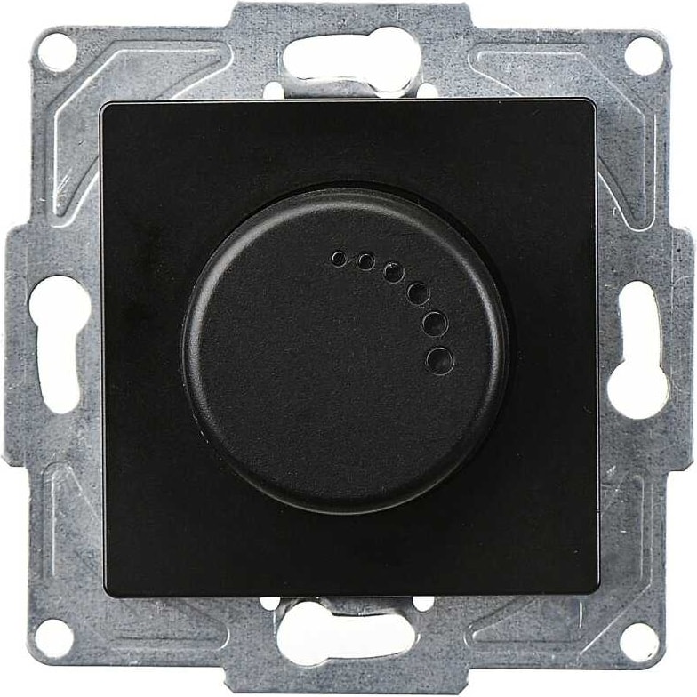 Eqona Radius Neoline Dimmer 1000VA, Metalik Siyah (Mekanizma + TuşKapak)