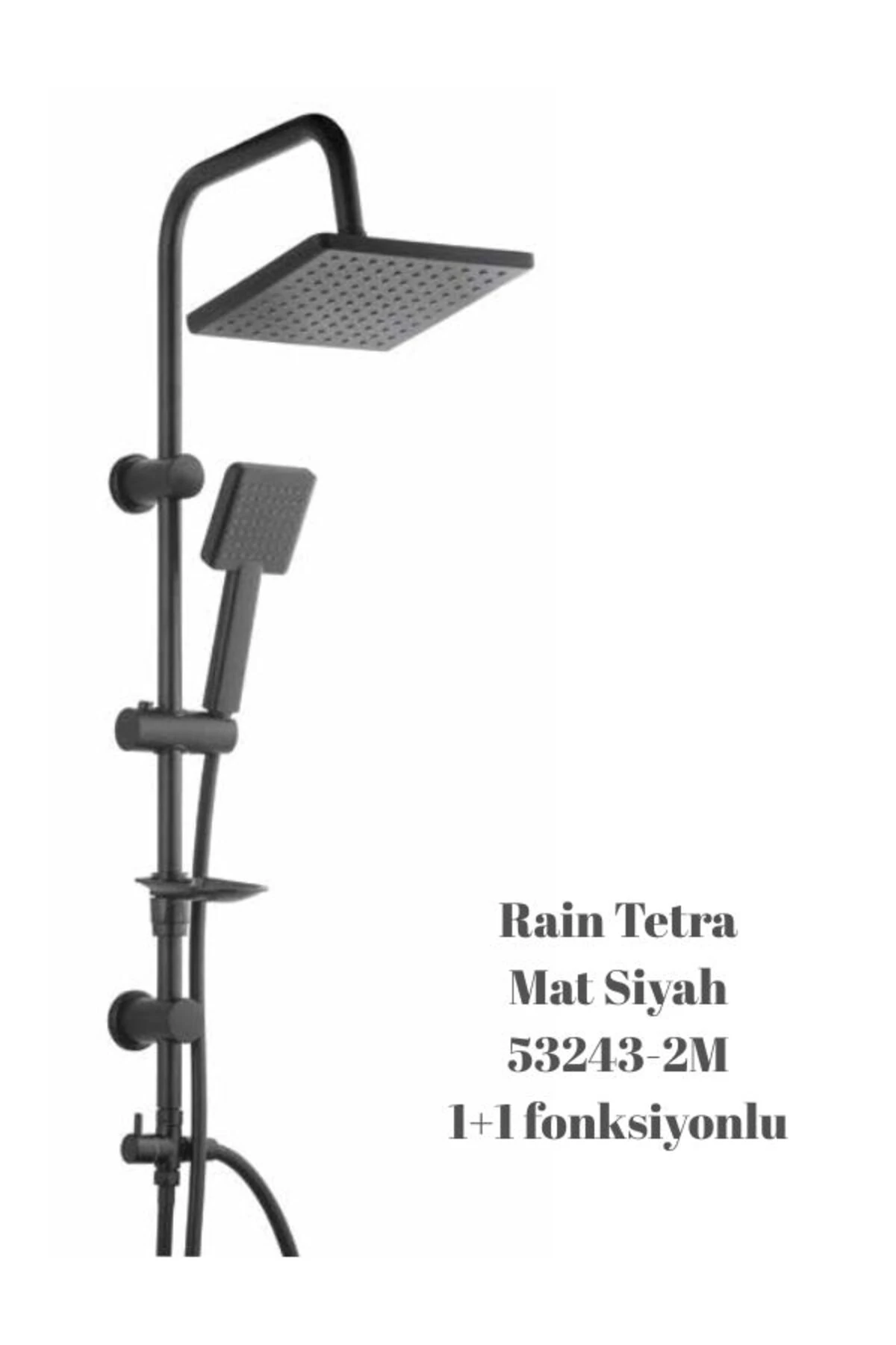 SİYAH RAİN PLUS TETRA TEPE DUŞ SETİ