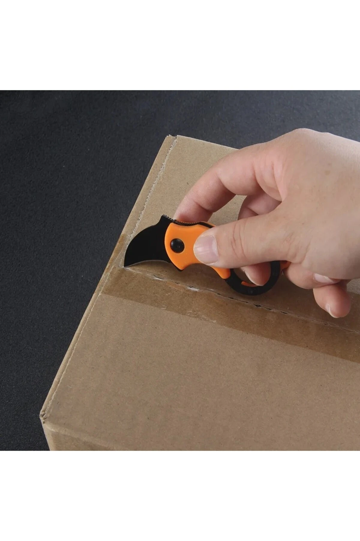 Paslanmaz Çelik Taşınabilir Katlanabilir Kamp Outdoor Karabina Çakı & Bıçak-Falçata