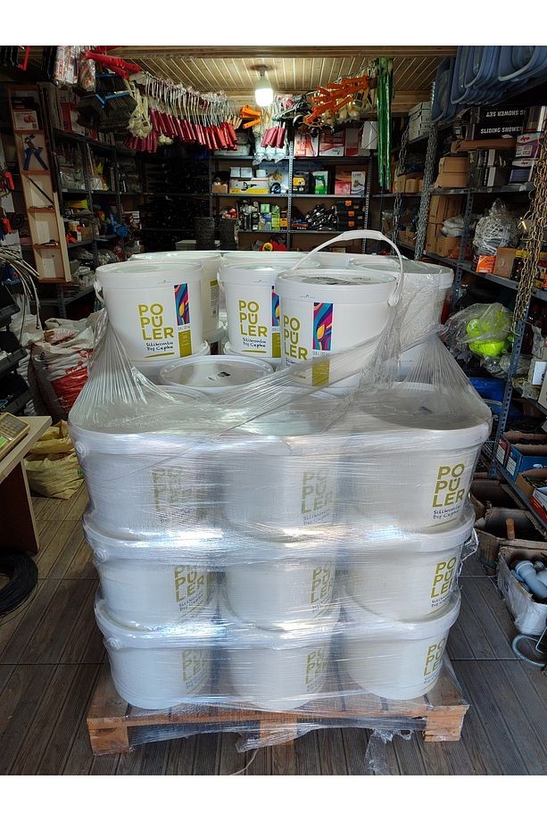 20 Kg Dış Cephe Beyaz Boya Silikonlu 1 Ci Kalite