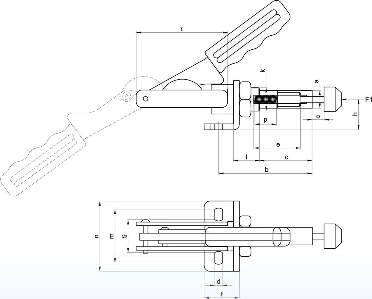 511-3 Yatay Pozisyon Yaylı Klamp