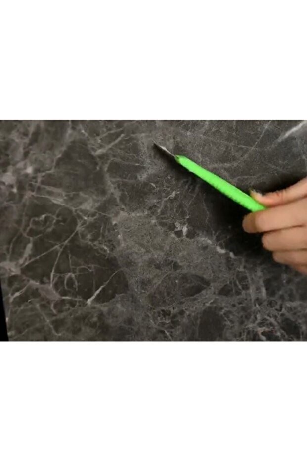 Yapışkanlı Siyah Esnek Pvc Mermer Döşeme Paneli 1,08 M2 Nwyp11