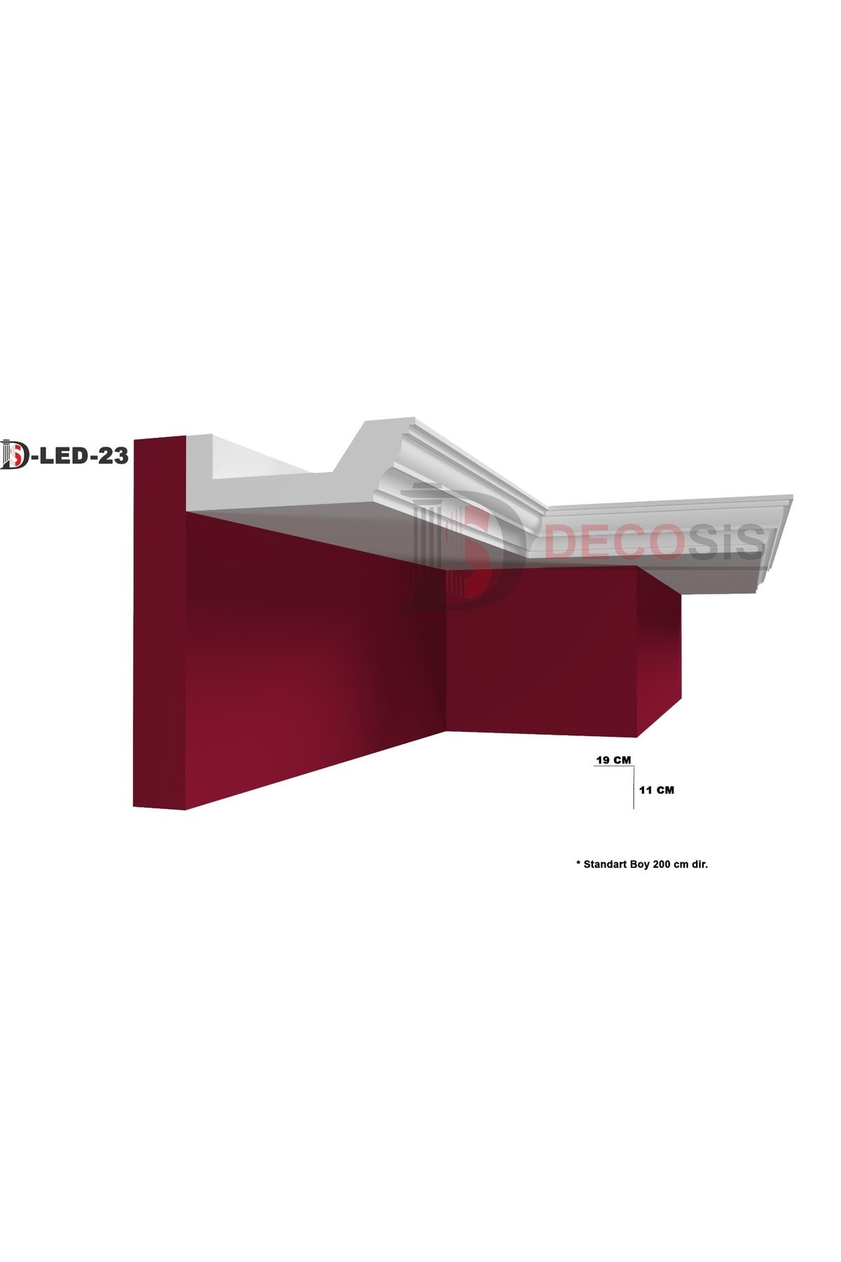 XPS STROPİYER LEDLİK IŞIK BANDI (19 X 11) LED-23