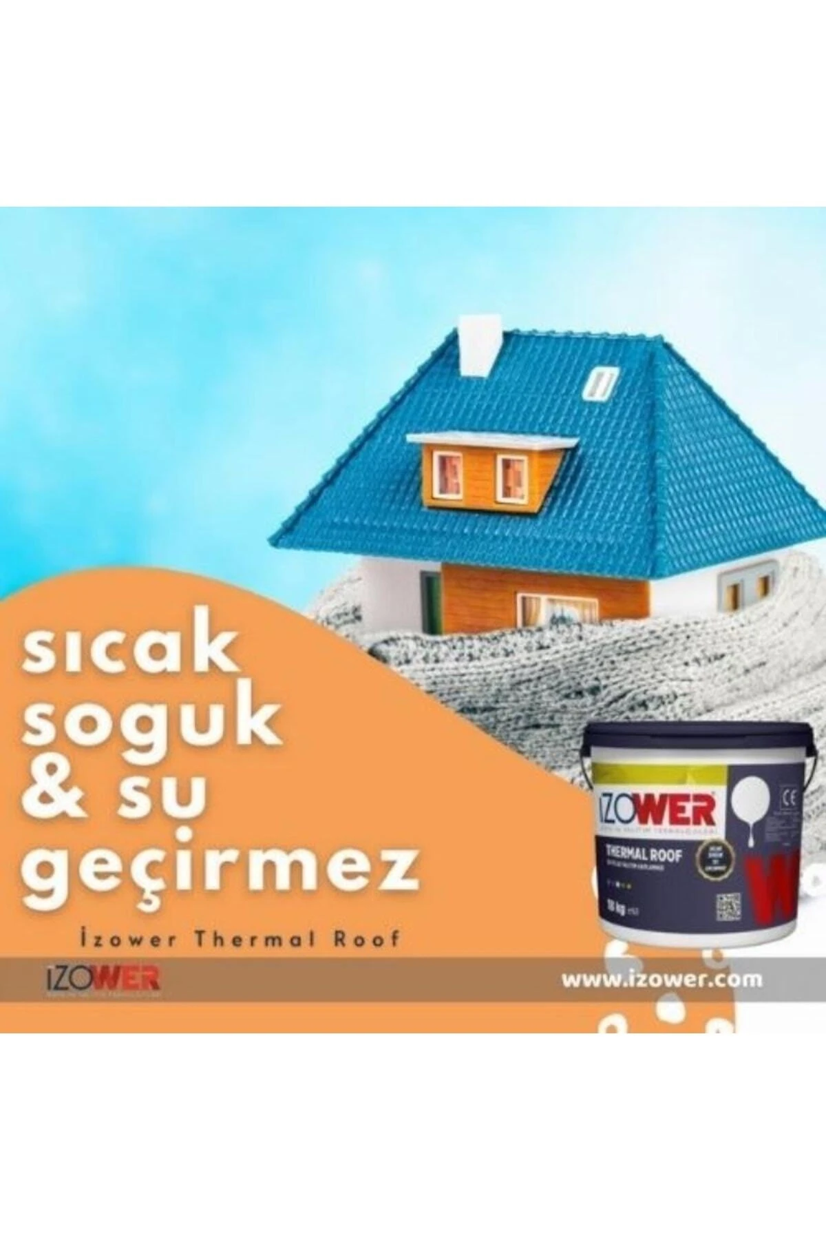 Thermal Roof Isı Ve Su Yalıtımı- Kiremit Rengi- 18 Kg