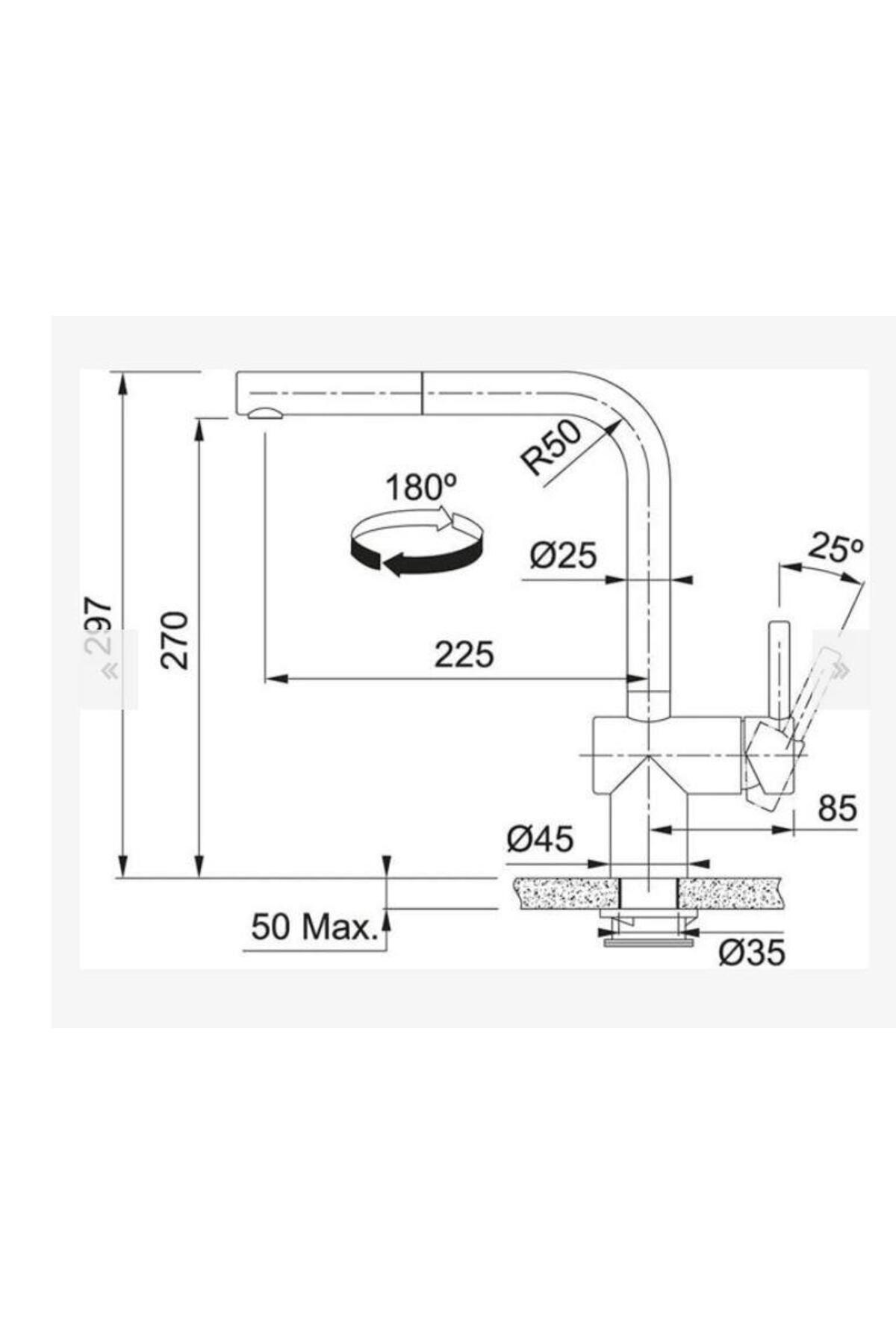 Çelik Atlas Neo Sensor Spiralli Eviye Bataryası (115.0625.523)