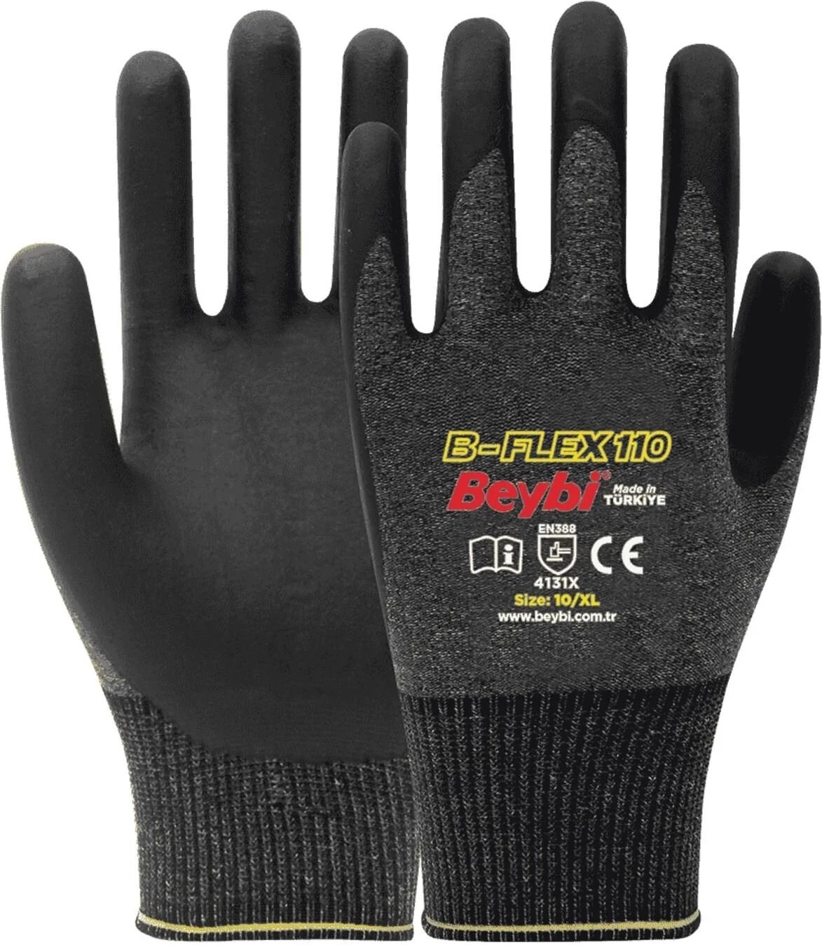 B-FLEX110 Likralı Köpük Nitril Eldiven(12 Adet)