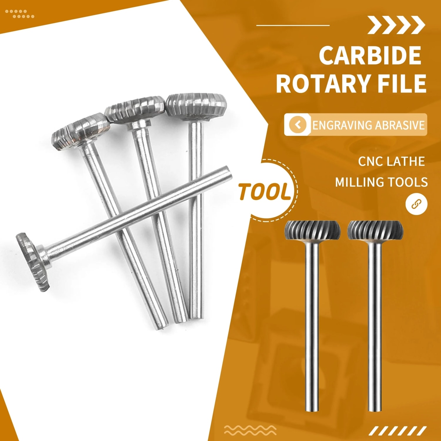 T1204M03 T Tipi Karbür Döner Törpü Tungsten Çelik Taşlama Kafası Planya Metal Ark Disk Düz Kafa T1203M03 Matkap Ucu Çapak Oyma Bıçağı (Yurt Dışından)
