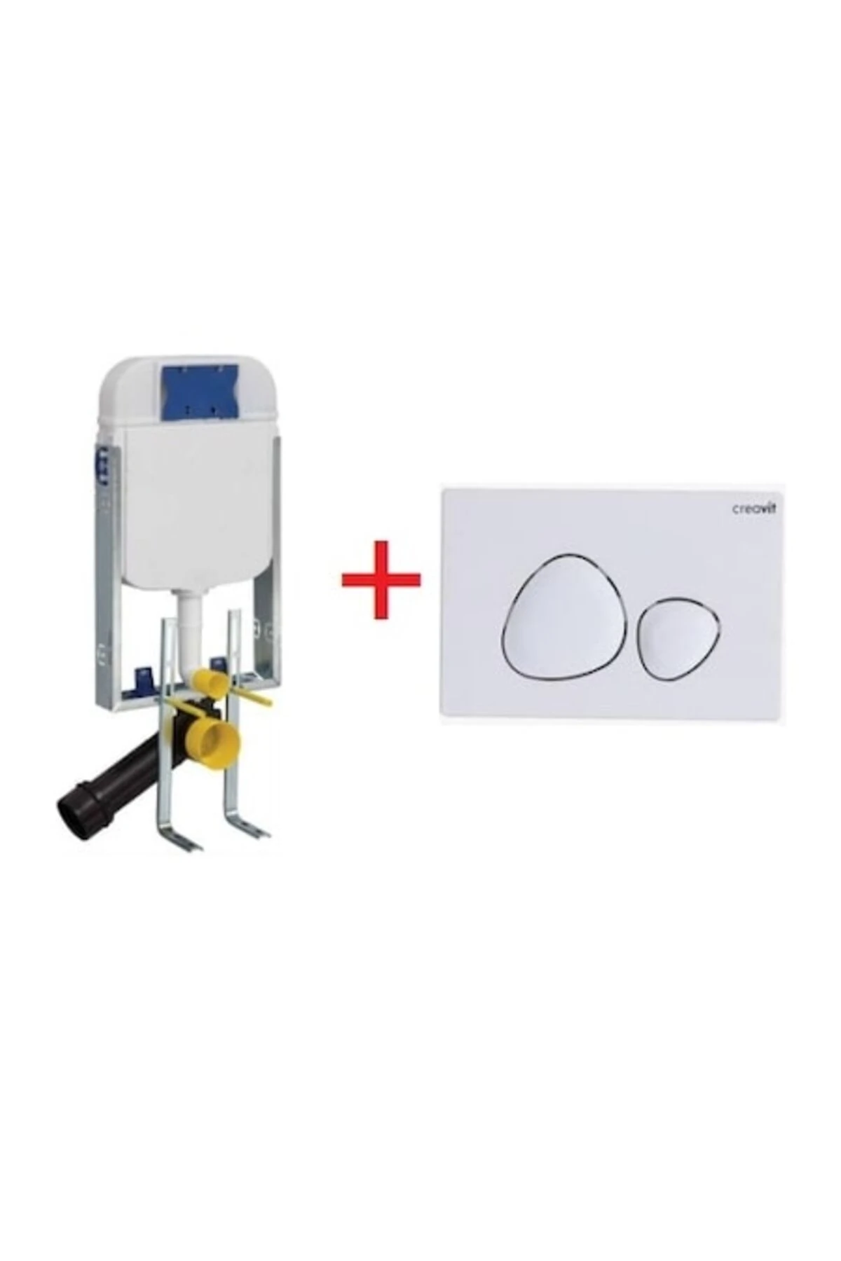 2'Lİ SET Gömme Rezervuar Seti 8 cm GR5001+GP7002.3