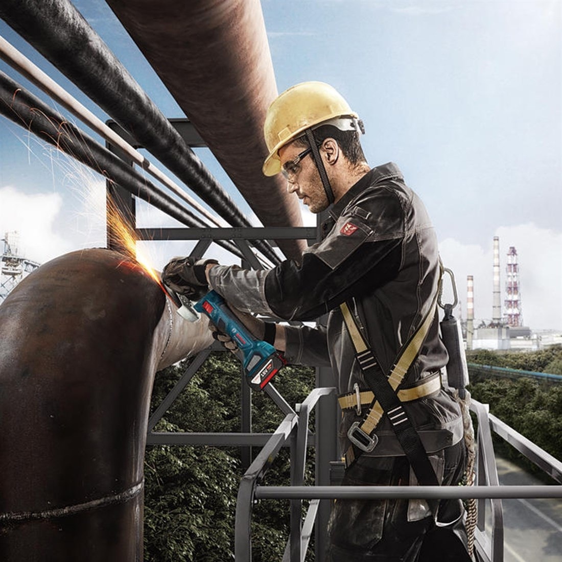 BOSCH Professional Gws 180-Lı 1X5Ah Tek Akülü Taşlama Makinesi