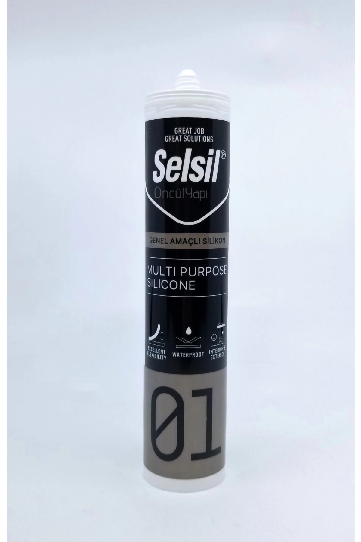 Genel Amaçlı Silikon 280gr. Şeffaf 25 Adet