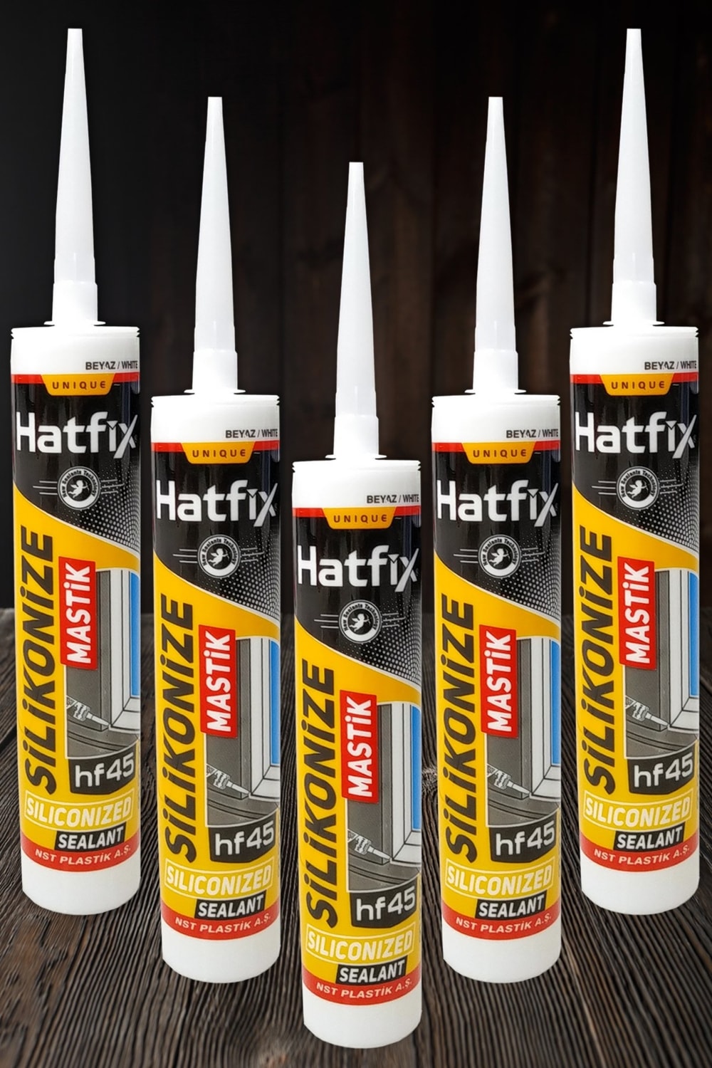 Hatfıx Silikonize Mastik 500 gr Beyaz