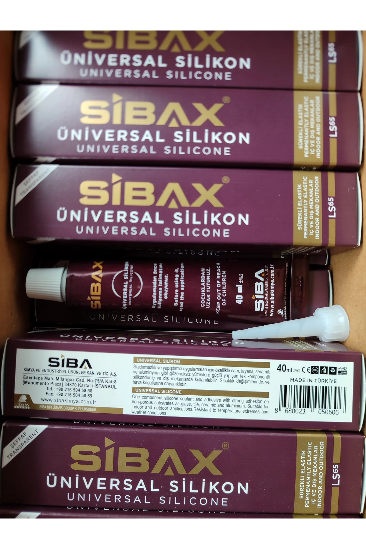 Sibax Şeffaf Silikon