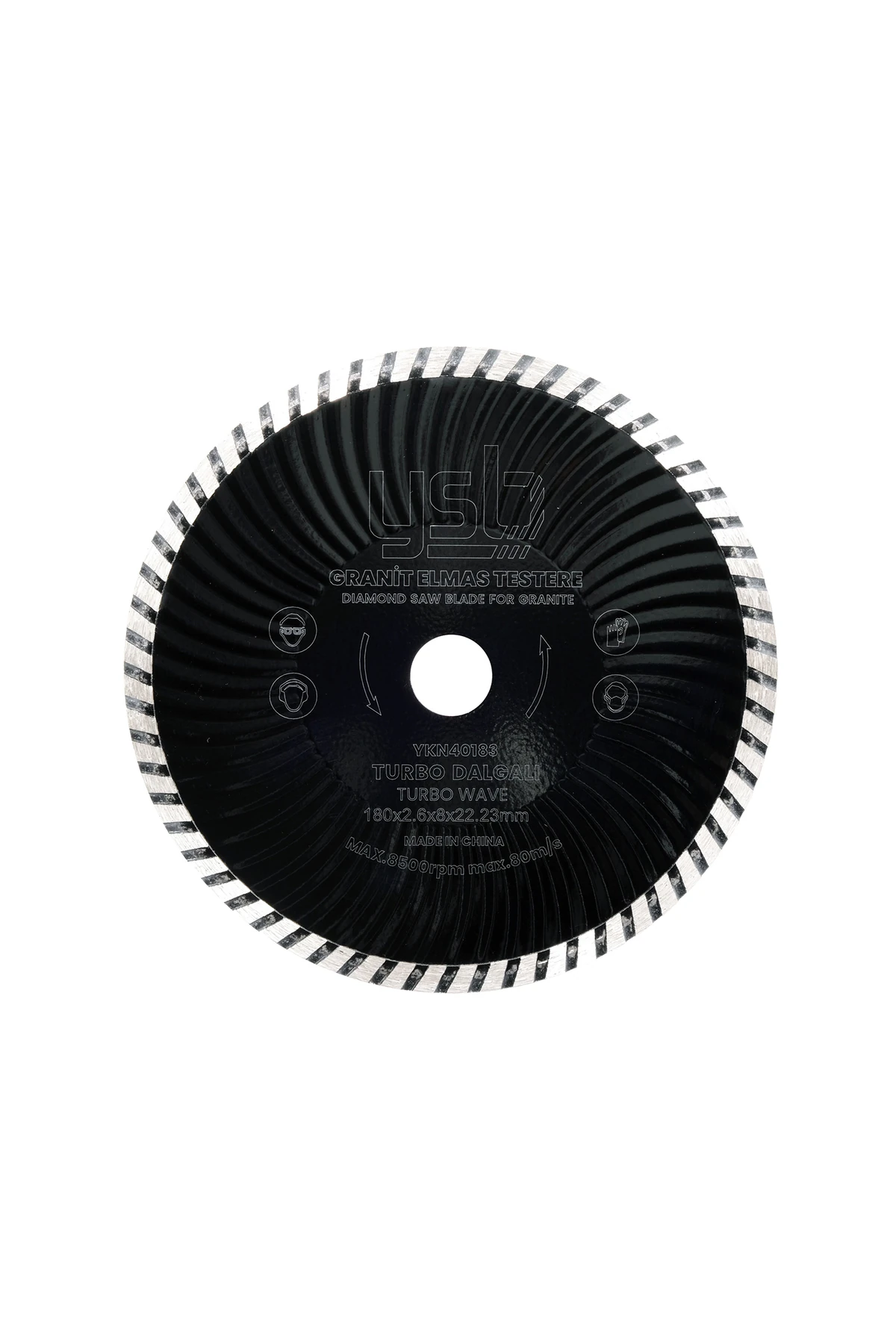 180 mm Turbo Dalgalı Granit Elmas Testere